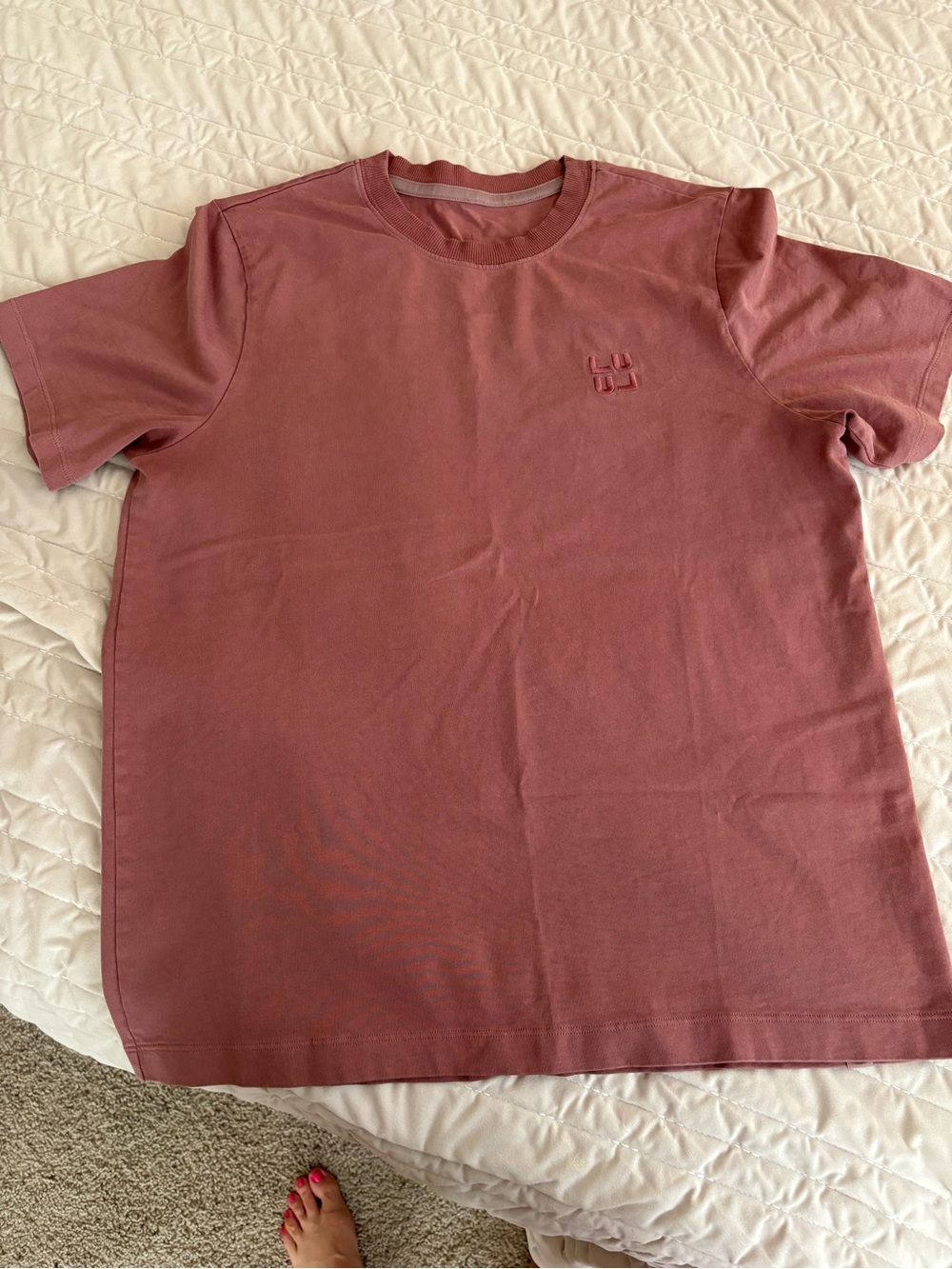 Lululemon Men's Crewneck T-Shirt in Dusty Rose